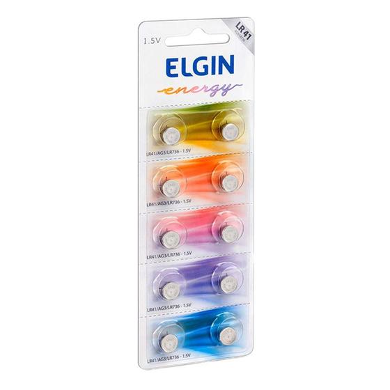 Bateria Alcalina Elgin Energy Cartela LR41, LR736, AG3 - ELE000000082261 Menor preço em Bateria Alcalina Elgin Energy Cartela LR41, LR736, AG3 - ELE000000082261