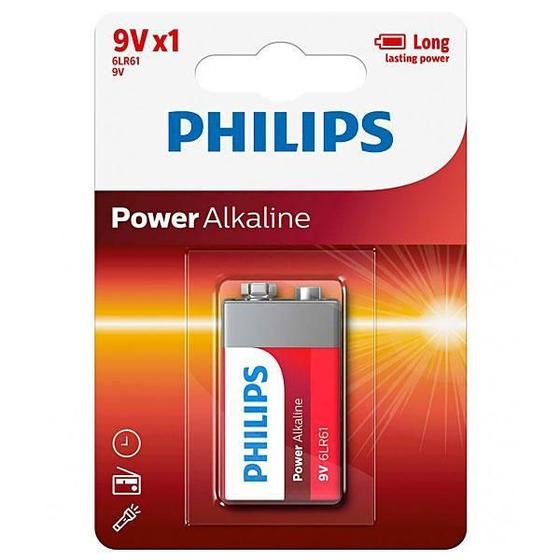 Imagem de Bateria Alcalina Philips 9V 6Lr61