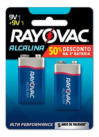 Imagem de Bateria Alcalina Rayovac 9v Com 2 Unidades