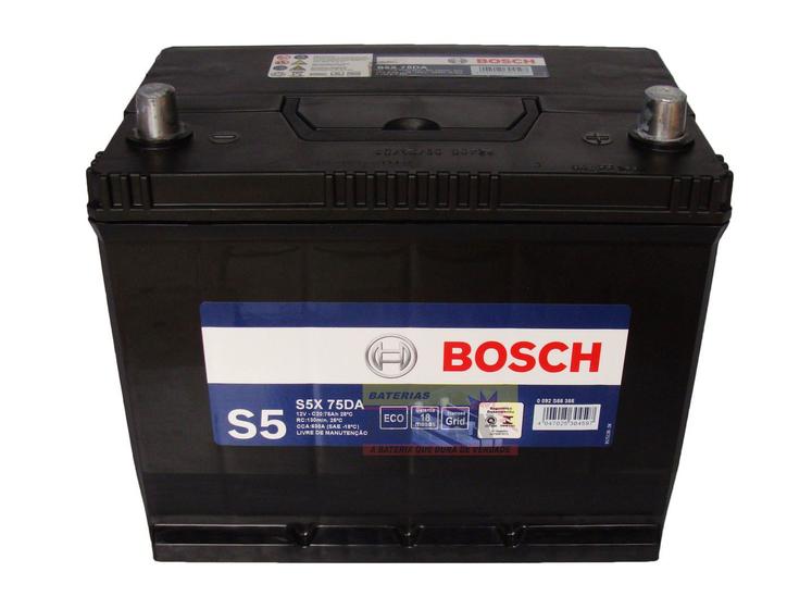 Bateria Automotiva Bosch 75ah 12v Frontier Hilux Omega S5X75DA Menor preço em Bateria Automotiva Bosch 75ah 12v Frontier Hilux Omega S5X75DA