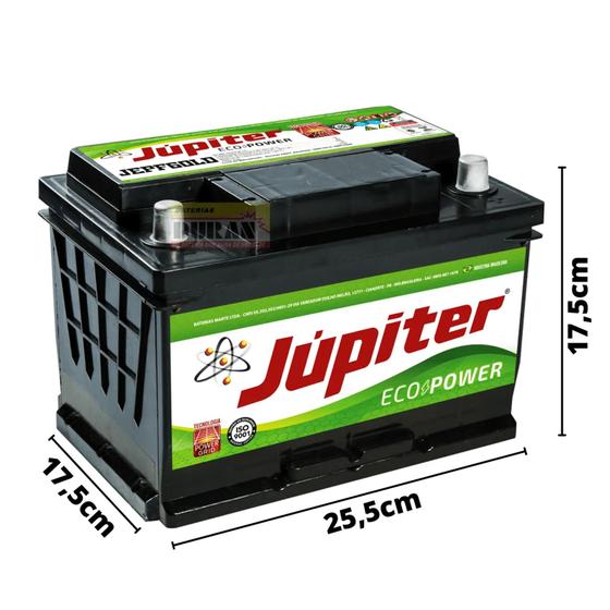 Imagem de Bateria automovel 60 ah JUPITER garantia 18 meses POLO POSITIVO DIREITO