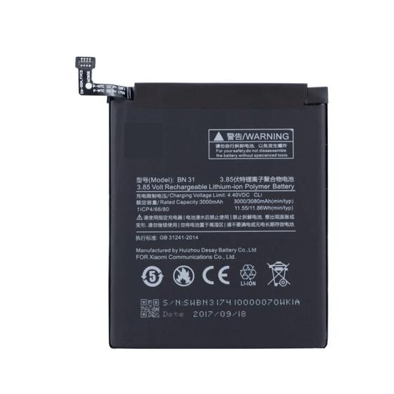 Imagem de Bateria BN31 3080mAh Compatível A1 5X S2 5A Y1