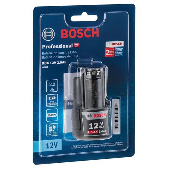 Imagem de Bateria Bosch Lítio, 12V Max, 2,0 Ah Bat414 6 082 943 6Zg