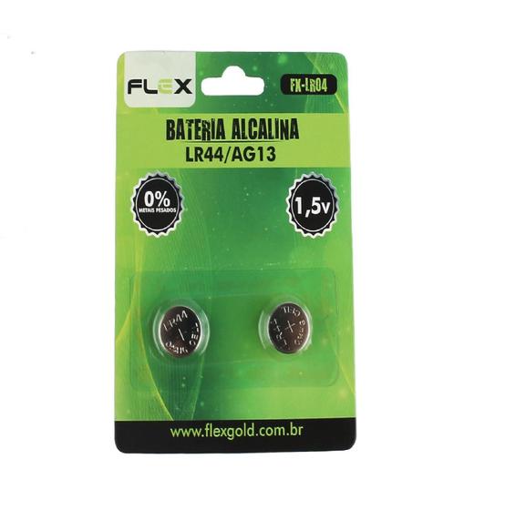 Imagem de Bateria botão 1.5v lr44 / a g13 fx-lr04 com 02 unid