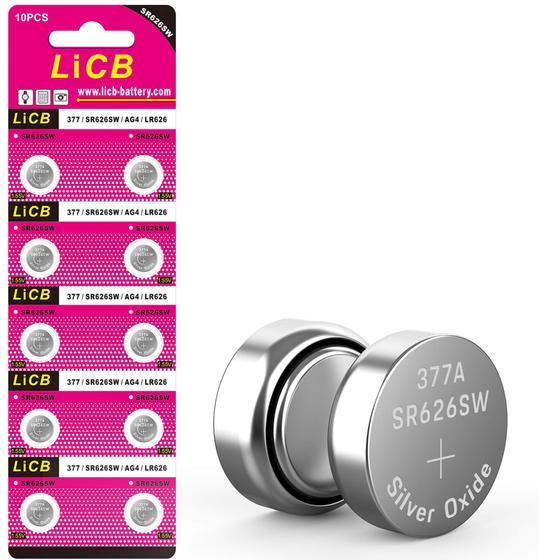 Imagem de Bateria Botão SR626SW (1,55V) - Pacote com 10 Unidades