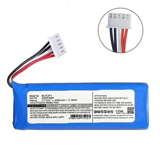 Bateria Caixa de Som Áudio Compatível Nova Edição Especial Flip 4 Bluetooth 3000mah Envio Imediato Menor preço em Bateria Caixa de Som Áudio Compatível Nova Edição Especial Flip 4 Bluetooth 3000mah Envio Imediato