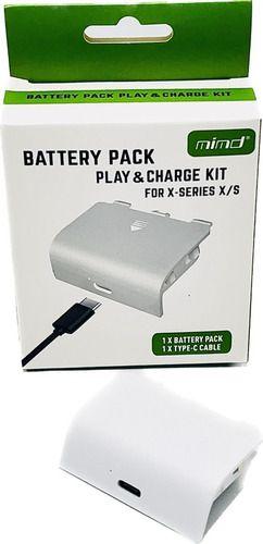 Imagem de Bateria + Carregador P/ Controle Xbox One X-series X/s Branco