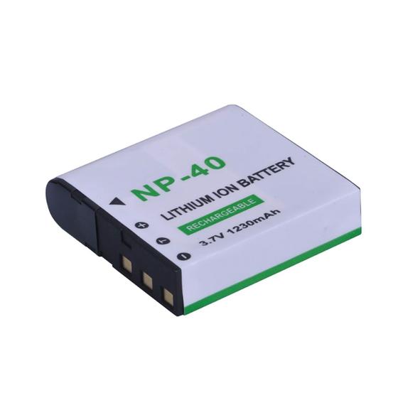 Batteria Di Ricambio Heib Per Casio NP-40 – Ioni Di Litio 3,7V 1230 MAh – Alternativa Di Alta Qualità Per Fotocamera – Dimensioni 37,8 X 38,4 X 9,5 Mm