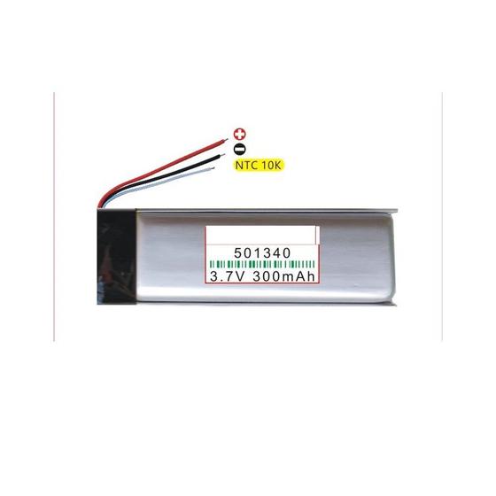 Imagem de Bateria Com 3 Fios 501340 Com 300mah 5mmx13mmx40mm