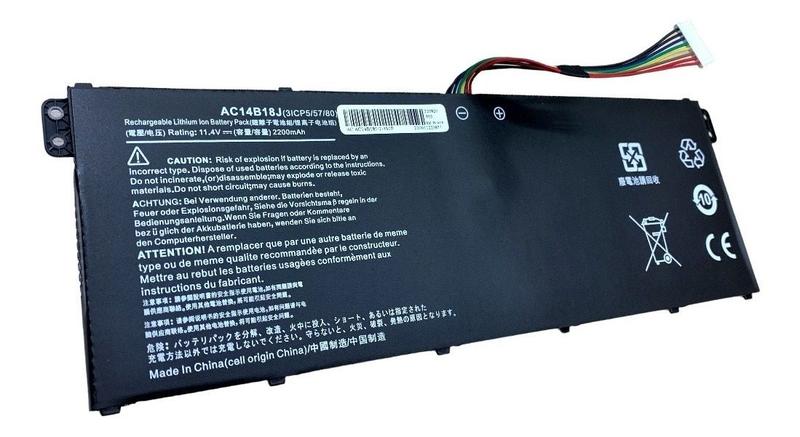 Imagem de Bateria Compatível Com Acer Aspire Ac14b18j Aspire11 V5-122p Acer V5-132