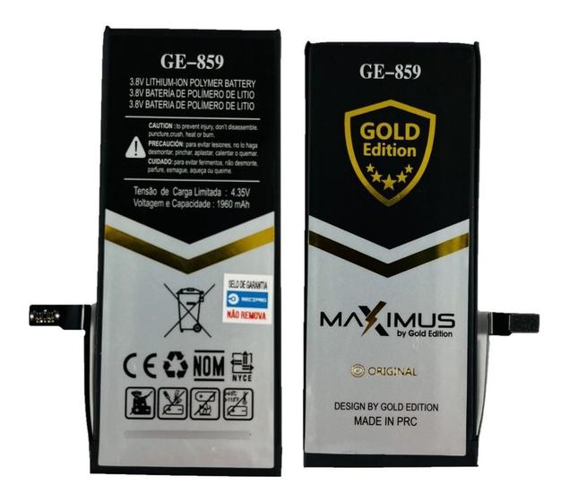 Imagem de Bateria Compatível com iPhone 7 Gold Edition GE-859 Premium