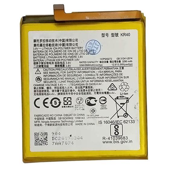 Bateria Compativel com Motorola Moto One Vision KR40 Menor preço em Bateria Compativel com Motorola Moto One Vision KR40