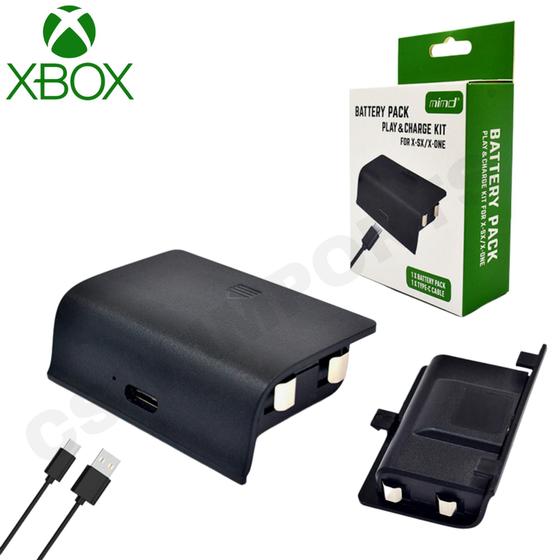 Bateria Compatível com Xbox Series X/S Com Cabo Carregador Controle Charge Menor preço em Bateria Compatível com Xbox Series X/S Com Cabo Carregador Controle Charge