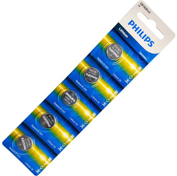 Bateria Cr1620 Philips - Lithium 3V (Cartela 5 Unidades) Menor preço em Bateria Cr1620 Philips - Lithium 3V (Cartela 5 Unidades)