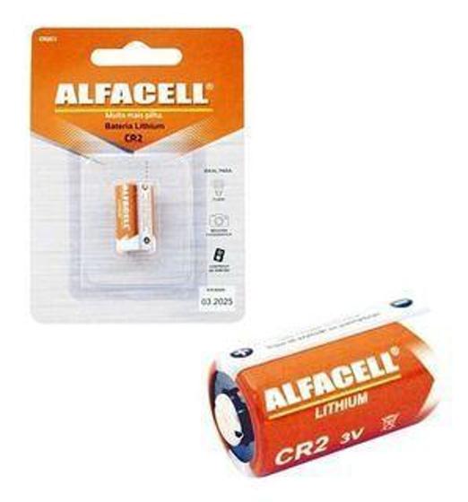 Imagem de Bateria cr2 3v alfacell cartela com 1  unidade