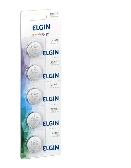 Imagem de Bateria CR2032 Elgin 3v Moeda C/5 Un