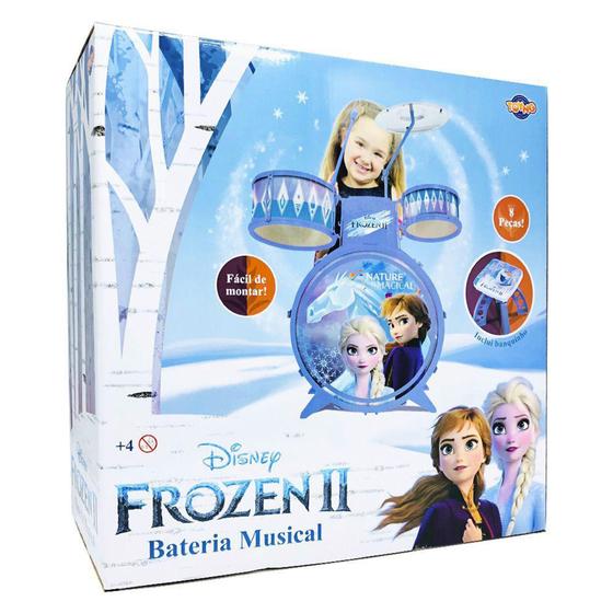 Imagem de Bateria de Brinquedo Disney Frozen Acústica Toyng