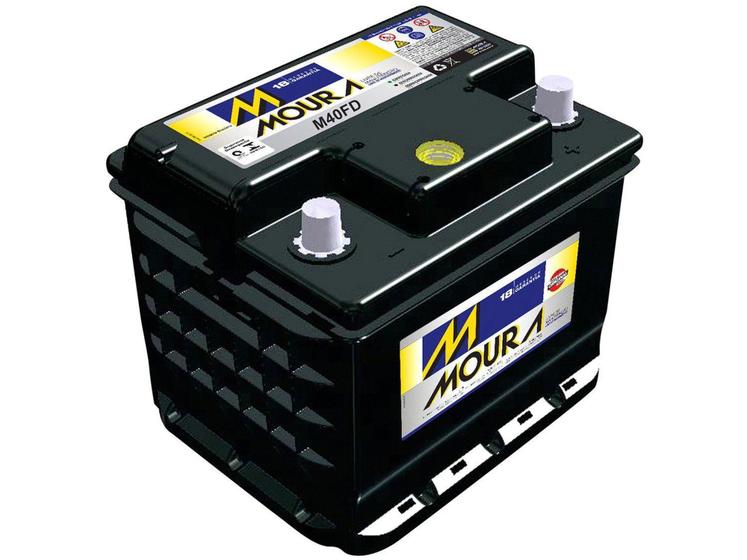 Imagem de Bateria de Carro Moura Flooded Advanced - 40Ah 12V Polo Positivo M40FD MGE