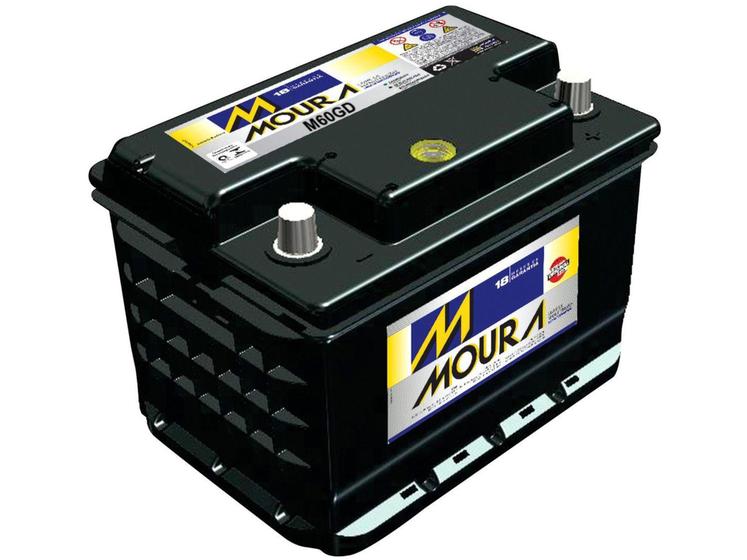 Imagem de Bateria de Carro Moura Flooded Advanced - 60Ah 12V Polo Positivo M60GD MGE