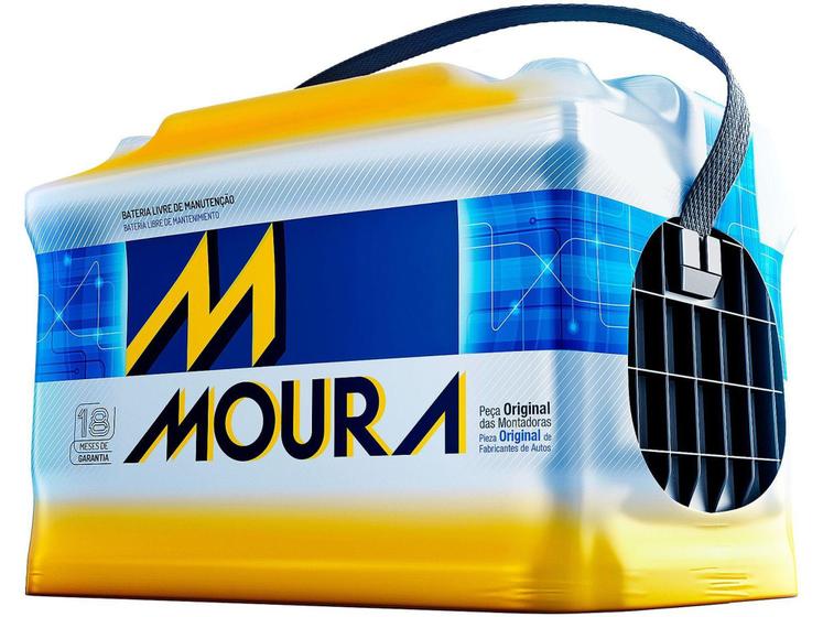 Bateria de Carro Moura Green Energy 90Ah - 12V Polo Positivo M90TD MGE2 SLI Menor preço em Bateria de Carro Moura Green Energy 90Ah - 12V Polo Positivo M90TD MGE2 SLI