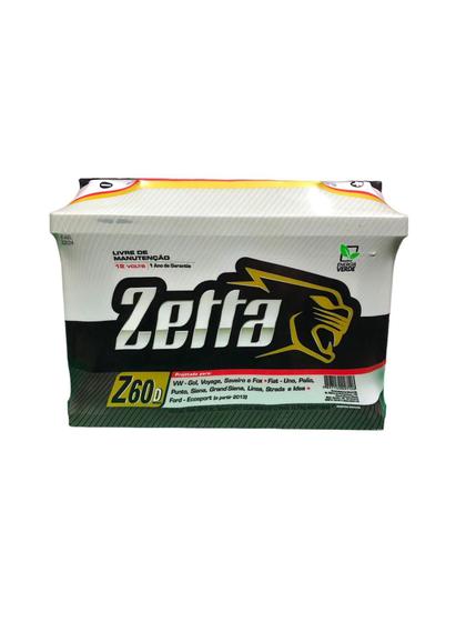 Imagem de Bateria De Carro Zetta 60ah Amperes Z60d Moura S/troca