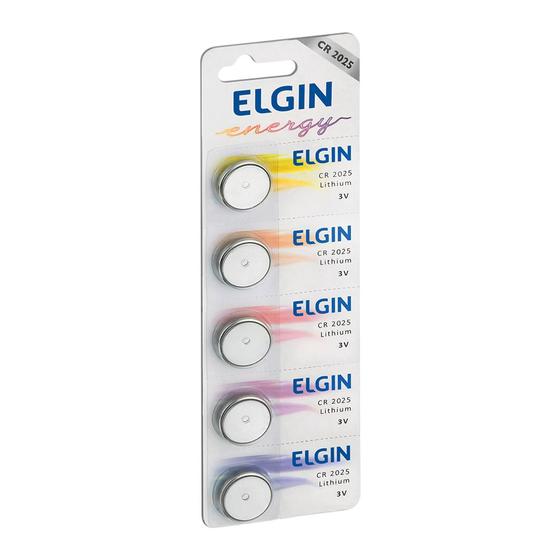 Imagem de Bateria de Lithium ELGIN CR2025 Botao 3V