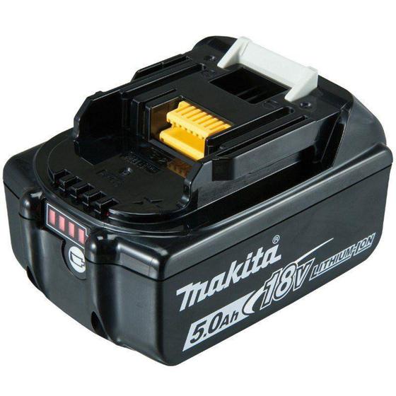 Bateria de Lítio 18V 5.0 Ah com Indicador de Carga BL1850B MAKITA Menor preço em Bateria de Lítio 18V 5.0 Ah com Indicador de Carga BL1850B MAKITA