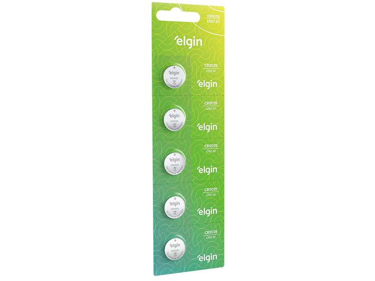 Bateria de Lítio Botão Elgin CR2025 Menor preço em Bateria de Lítio Botão Elgin CR2025