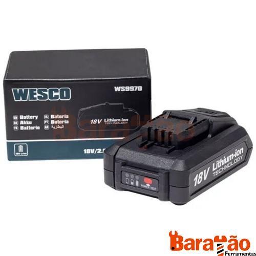 Imagem de Bateria de litio18v 2.0ah ws9970 wesco 