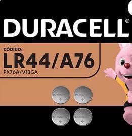 Imagem de Bateria eletrônica litio Duracell LR44 - 1.5v - BT 4 UN