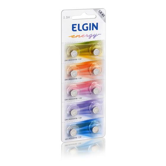 Bateria Elgin Alcalina Energy LR41 Tensão 1,5V Blister C/10 Unidades Menor preço em Bateria Elgin Alcalina Energy LR41 Tensão 1,5V Blister C/10 Unidades