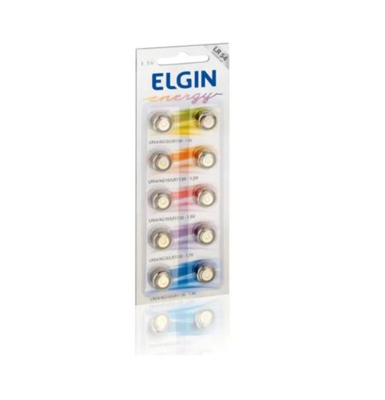 Imagem de Bateria Elgin Lr54 Ag10 Lr1130 1.5v Alcalina C/10 Unidades