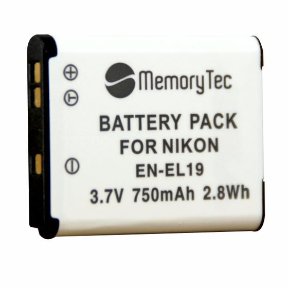 Imagem de Bateria EN-EL19 para câmera digital e filmadora Nikon Coolpix S100, 3100, 4100, S-3300, S4300