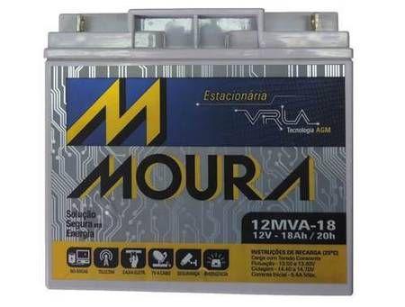 Bateria Estacionária Moura VRLA 12MVA18 - 18Ah Menor preço em Bateria Estacionária Moura VRLA 12MVA18 - 18Ah