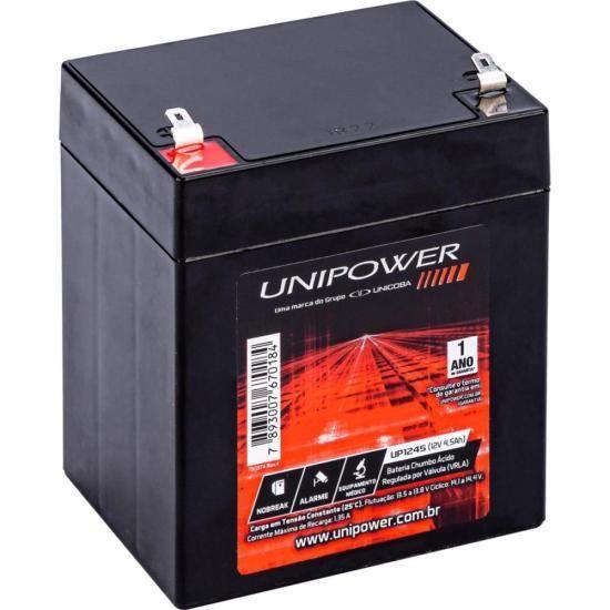 Bateria Estacionária Selada 12V 4,5Ah VRLA UP1245 Unipower Menor preço em Bateria Estacionária Selada 12V 4,5Ah VRLA UP1245 Unipower