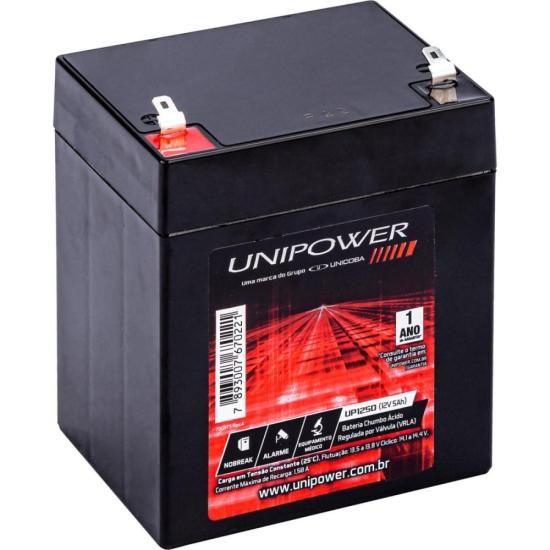 Imagem de Bateria Estacionária Selada 12V 5Ah VRLA UP1250 Unipower F002