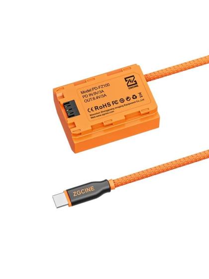Imagem de Bateria Fictícia LP-E6NH com Acoplador DC para Canon R5, R6, R7, 5D Mark II-IV - Fio Trançado