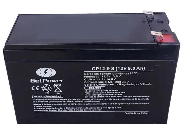 Bateria Get POwer 12v 9ah Sms Apc Alarmes No Breaks Menor preço em Bateria Get POwer 12v 9ah Sms Apc Alarmes No Breaks