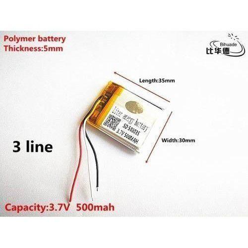 Imagem de Bateria Gps  Eletronicos 3,7 V 500 Mah Nova 3 Fios 3.7v