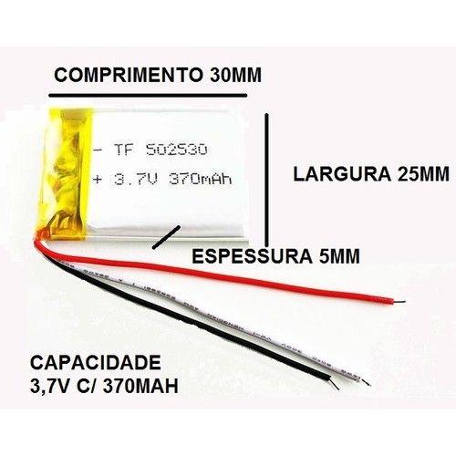 Imagem de Bateria Gps Mp3 Fone Caneta 370 Mah 3 Fios  3,7v