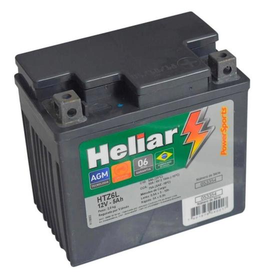 Imagem de Bateria Heliar 12V 5Ah HTZ6L