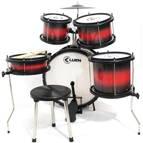 Imagem de Bateria Infantil Acústica Vermelha Pop Kid Luen 