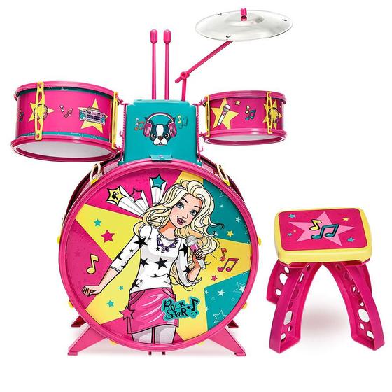 Imagem de Bateria Infantil da Barbie - Fun Divirta-Se