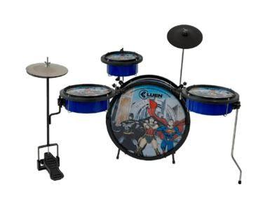 Imagem de Bateria Infantil Luen Azul Warner Liga da Justica Heroes