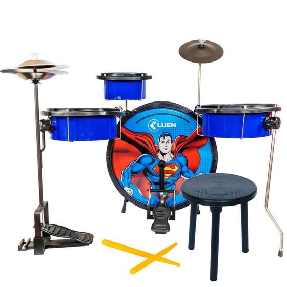 Imagem de Bateria Infantil luen Warner Bros Heros Superman