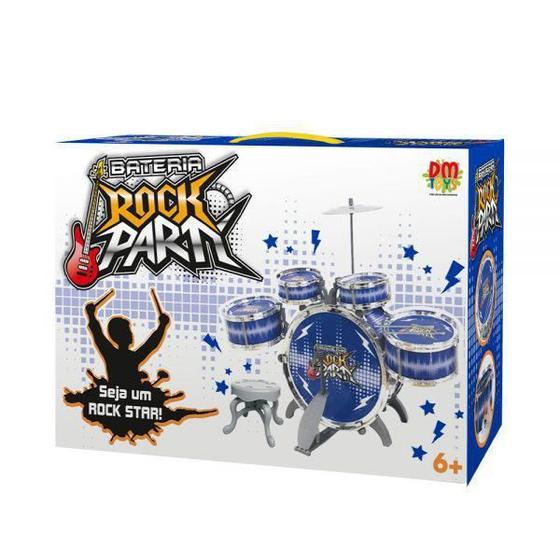 Imagem de Bateria Infantil Rock Party Azul Dmt6066Az