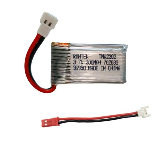 Imagem de Bateria Lipo 300mah 3.7v 1s 25c Xh 2.0 Aero Drone+Adapt Jst
