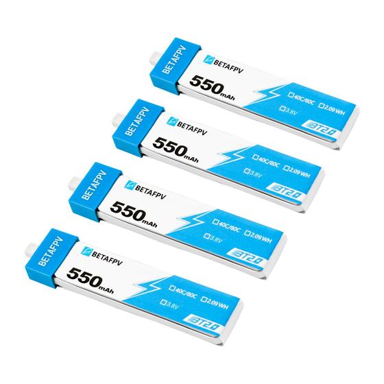 Imagem de Bateria Lipo BETAFPV BT2.0 550mAh 1S 3,8V 40C/80C - 14g