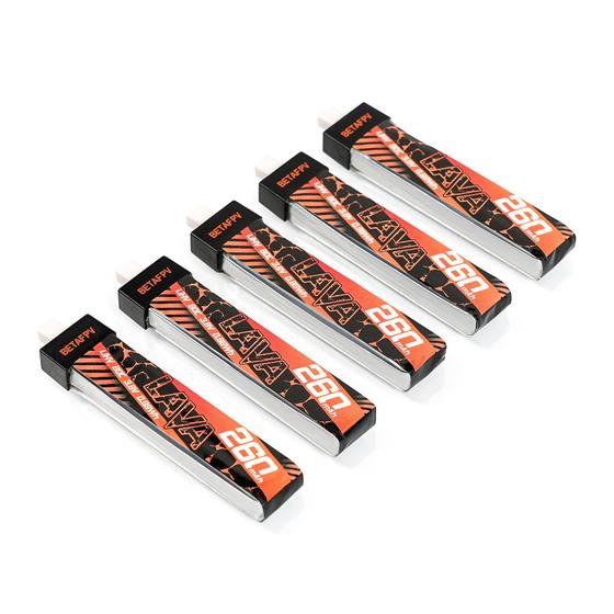 Imagem de Bateria Lipo BETAFPV LAVA 1S 260mAh 3,8V 80C LiHV com BT2.0