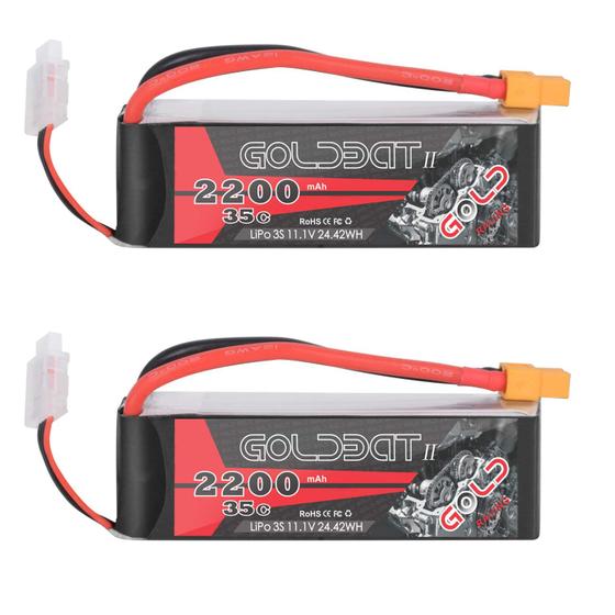Imagem de Bateria Lipo GOLDBAT 3S 11,1V 2200mAh 35C - Conector XT60